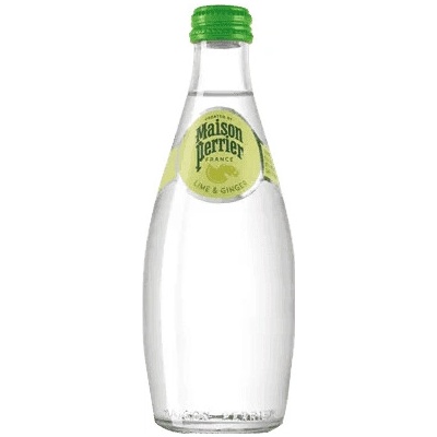 Perrier Lime & Ginger Minerálna Voda 0,33 l Sklo