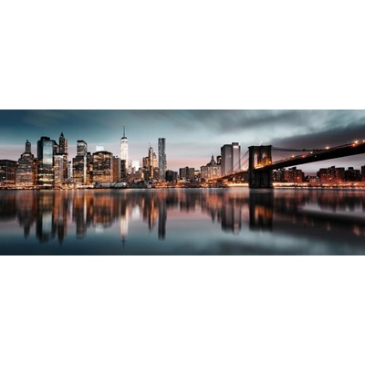 Obraz na plátně Modrý Manhattan, 60 × 150 cm CA-13339