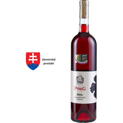 Pereg Rubinus rosé z čiernych ríbezlí 11% 0,75 l (čistá fľaša)