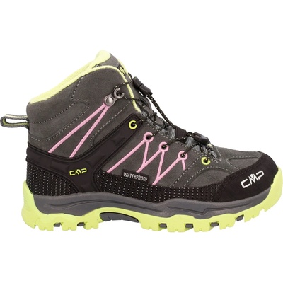 CMP Детски туристически обувки CMP Kid's Rigel Mid Trekking Shoes Waterproof Walking boots - Grey / Pink / Apple - размер 37 (EU) (702-3066-1720)