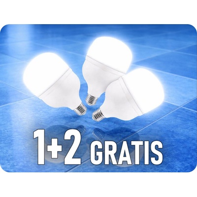 V-TAC LED žiarovka E27 T160, 60W, 6600lm, 160°, IP20, 1+2 Studená biela