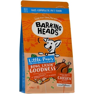 Barking Heads Little Paws Bowl Lickin Goodness Chicken 1,5 kg