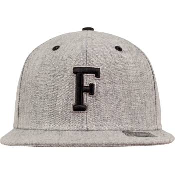 Urban Classics Шапка с козирка в сиво Letter Snapback FUB-10532-00322 - Сив, размер htgrey/L