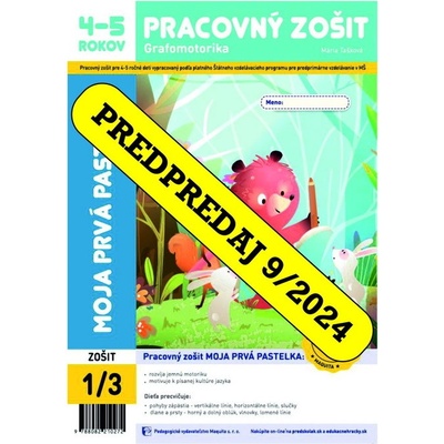 MŠ PREDPREDAJ Moja prvá pastelka pracovný zošit 4-5 (2024, 26. edícia)