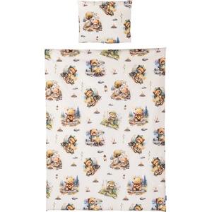 Chipolino Спален комплект от 5 части Chipolino - Мечо в гората (SPCET502503)