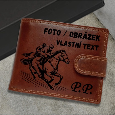 Luxusní pánská kožená peněženka PREMIUM koňak – RFID ochrana