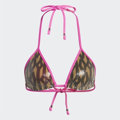 Adidas adidas Sequin Monogram Bikini Top Womens - Brown