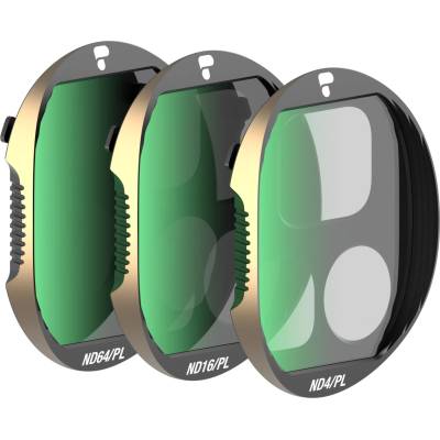 PolarPro - DJI Mavic 4 Pro - Vivid ND/PL Filter Collection - Filter 3-Pack - ND4/PL, ND16/PL, ND64/PL - Fully Compatible with Mavic 4 Pro Gimbal and Optics - M4PRO-VIVID