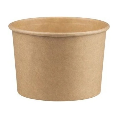 Intertan SA Miska na polievku kraft s dvojitým PE náterom, FSC, 500 ml 16 oz O11