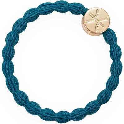 By Eloise London Zodiac Sign Gold Gemini Ластик за коса цвят Pisces Petrol Blue