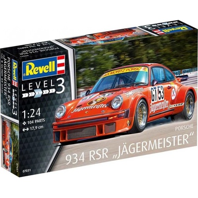 Revell Model Kit Plastic car 07031 Porsche 934 RSR Jägermeister 1:24