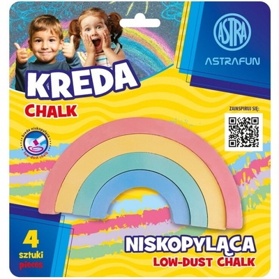 ASTRA Fun Chodníková krieda "Rainbow" 4ks mix farieb 330022006