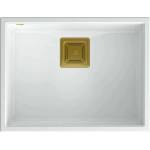 Quadron Композитна мивка за под плот Quadron Unique David 50 бяло - златисто 55x42 см (HQD5542U1-G1) Мивка за вграждане