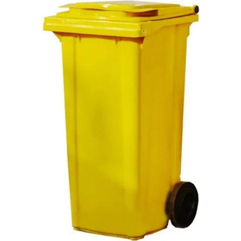 Image 1 of 120 л. жълт кош с колела за отпадъци (300023)