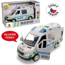 City Collection Auto policejní dodávka na setrvačník s reálným hlasem posádky 21 cm