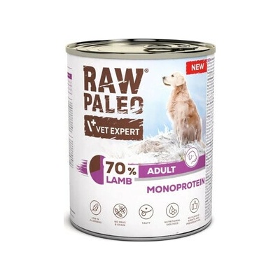 Raw Paleo Monoproteínové krmivo pre dospelých psov s jahňacím mäsom 800 g