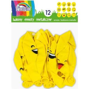 FIORELLO Балон fiorello Метален модел смесени емоции 12" 12 броя 170-2347 (170-2347)