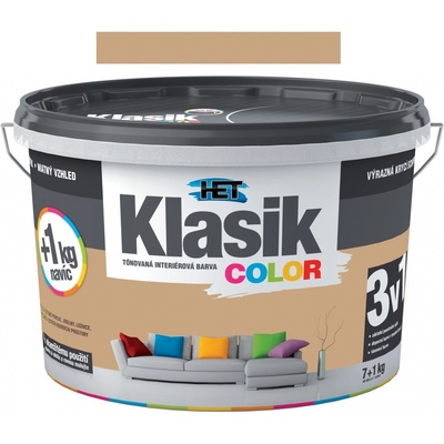 Het Klasik Color - KC 267 hnědý karamelový 4 kg