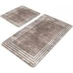 Mila Home Кафяви кадифени килими за баня в комплект от 2 бр. 60x100 cm - Mila Home (HKG-TY-PASPAS-022)