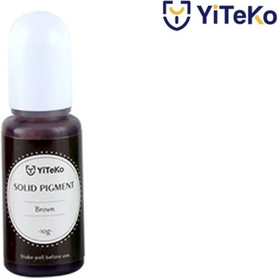 YiTeKo Tekutý pigment Solid 17 hnědá 10 ml – Zboží Mobilmania