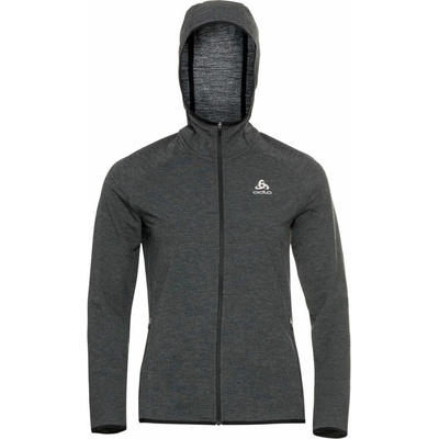 Odlo W Run Easy 365 Midlayer Hoody tmavo sivá biela