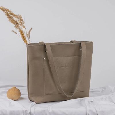 Ammyla kožená kabelka Nina Style taupe