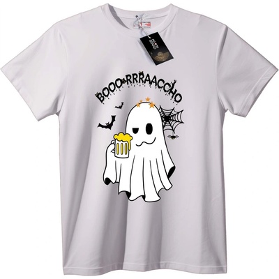 NOONEBRAND Тениска Духове на Хелоуин и Бира - M, Black