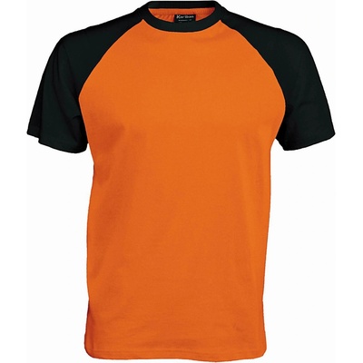 Kariban base ball k330 / Мъжка тениска - оранжева/черна xxl (20k33093705)