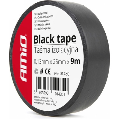 Amio Izolačná páska 25 mm x 9 m čierna