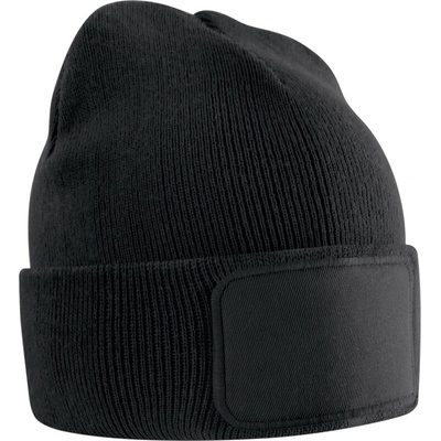 Beechfield Čepice s nášivkou B 445B dětská COT53445B00299-black Černá