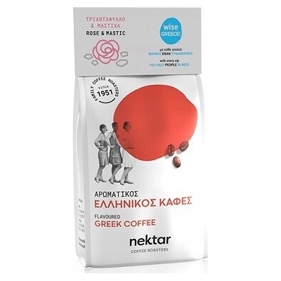 NEKTAR Grécka mletá káva s príchuťou ruža mastika 100 g