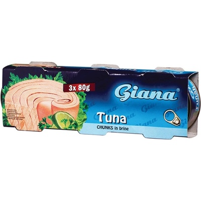 Giana Tuniak vo vlastnej šťave 3 x 80g