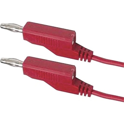 HADEX Kábel prepojovací 0,35mm2 / 1m s banánikmi červený N530