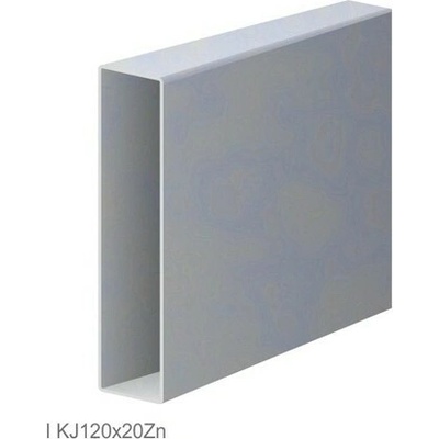 Uzavretý pozinkovaný doskový profil KJ120x20x1,2Zn-6