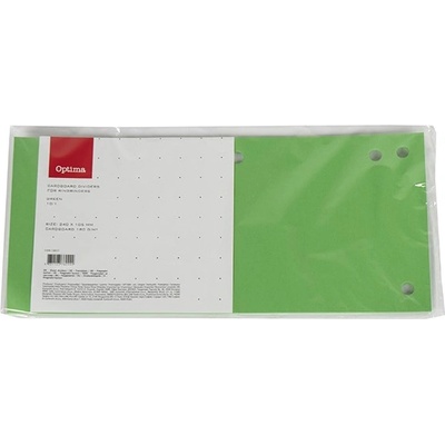 OPTIMA Разделителна лента OPTIMA 105x240mm зелена 10 броя 128217 (128217)
