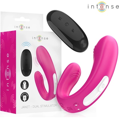 Intense janet dual u-shaped stimulator and vibrator with remote control