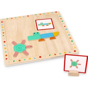 Image 1 of Lelin Магнитен пъзел Lelin - с форми (L20227)