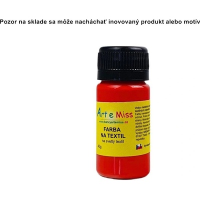 Farba na textil 40 g 52 červená