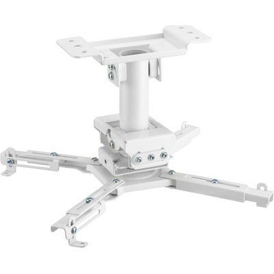 Stropný držiak na projektor Vivolink 35kg max, 25,5 cm, 360°, biela farba