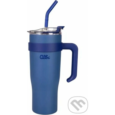 Albi nerezový termohrnek XXL 1,2 l modrý