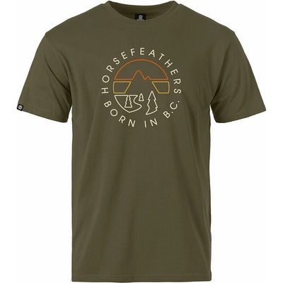 Horsefeathers Line Circle Burnt Olive