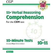 New 11+ CEM 10-Minute Tests: Comprehension - Ages 10-11 Book 2 (with Online Edition) (CGP Books)(Paperback / softback)