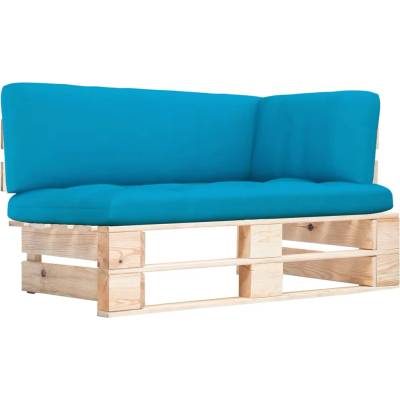 vidaXL Градински палетен ъглов диван импрегнирано борово дърво (3066605)