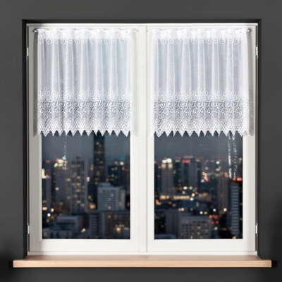 Dekorační metrážová vitrážová záclona VIOLETTA bílá výška 70 cm MyBestHome – Zboží Dáma