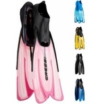 Cressi-Sub Cressi Agua Fins Swimming Fins - Adjustable Foot Section for Diving - Ergonomic Short Fins Adults & Children - Durable Fin Material - Pink - 35/36 - CA206435