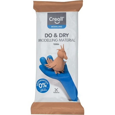 Creall Hmota modelovací Do & Dry, samotvrdnoucí, 1 kg, terakota