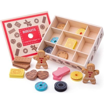 Bigjigs Toys Дървена кутия с бисквитки (bj470)