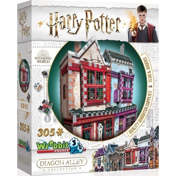Wrebbit 3D puzzle Harry Potter: Prvotřídní potřeby pro famfrpál a Slug & Jiggers Apothecary 305 ks
