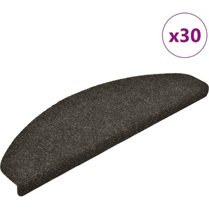 vidaXL Изтривалки за стълби, самозалепващи се, 30 бр. , 65x21x4 см, антрацит, полукръгли, големи (3365663)