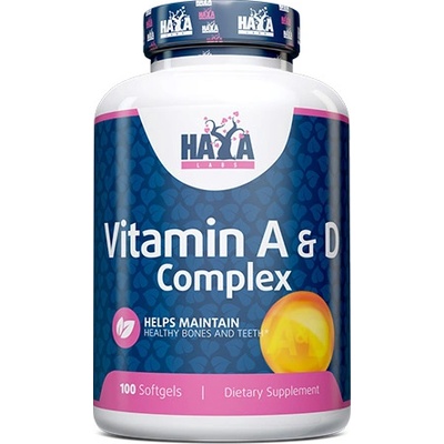 Haya Labs Vitamin A & D Complex, 100 капсули, Haya Labs